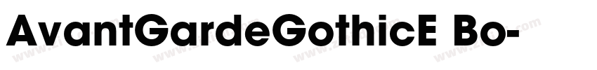 AvantGardeGothicE Bo字体转换